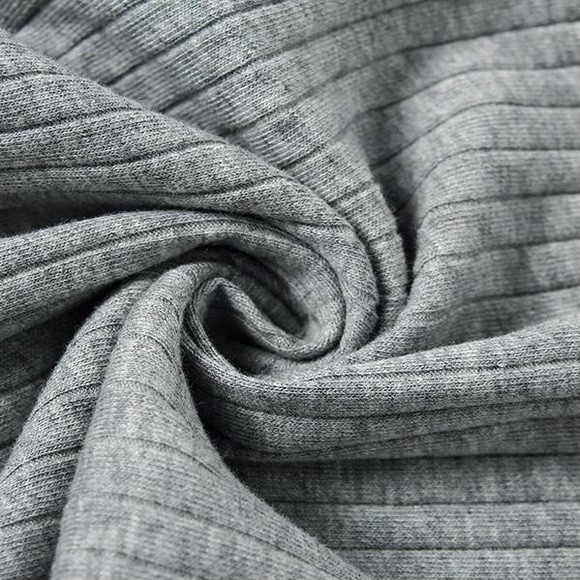 Gray Ribbed Sports Set - Picture 4 of 4